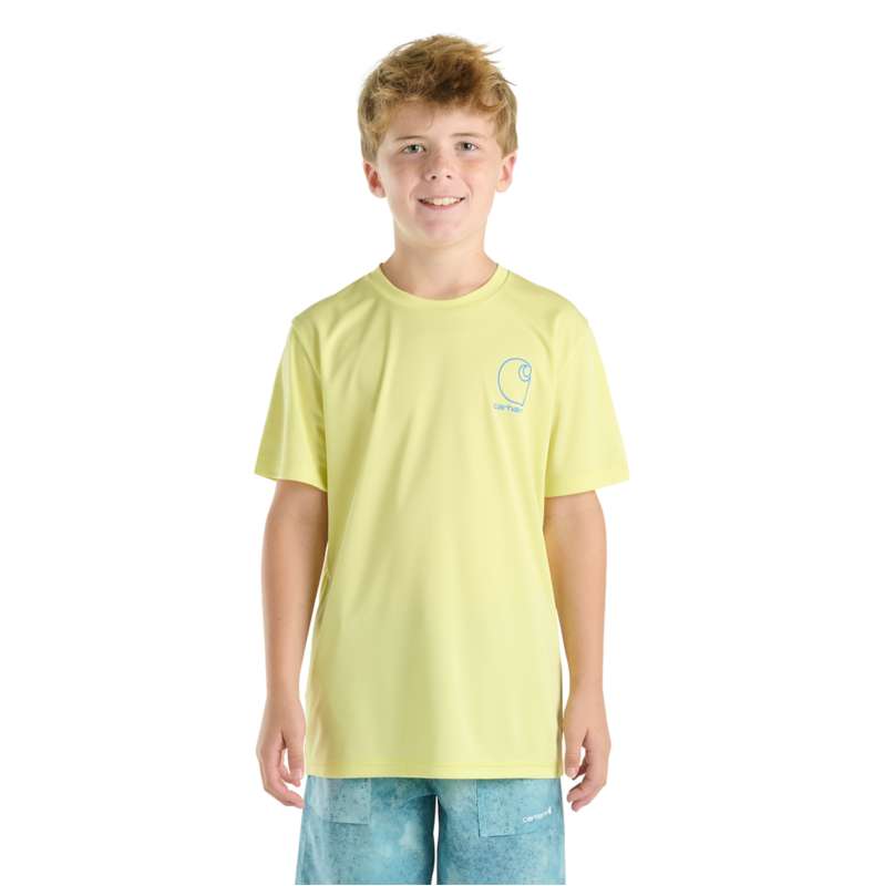 Carhartt  Citrus Heather Boys' Force Sun Defender™ Short Sleeve Force® T-Shirt (Toddler/Child/Youth)