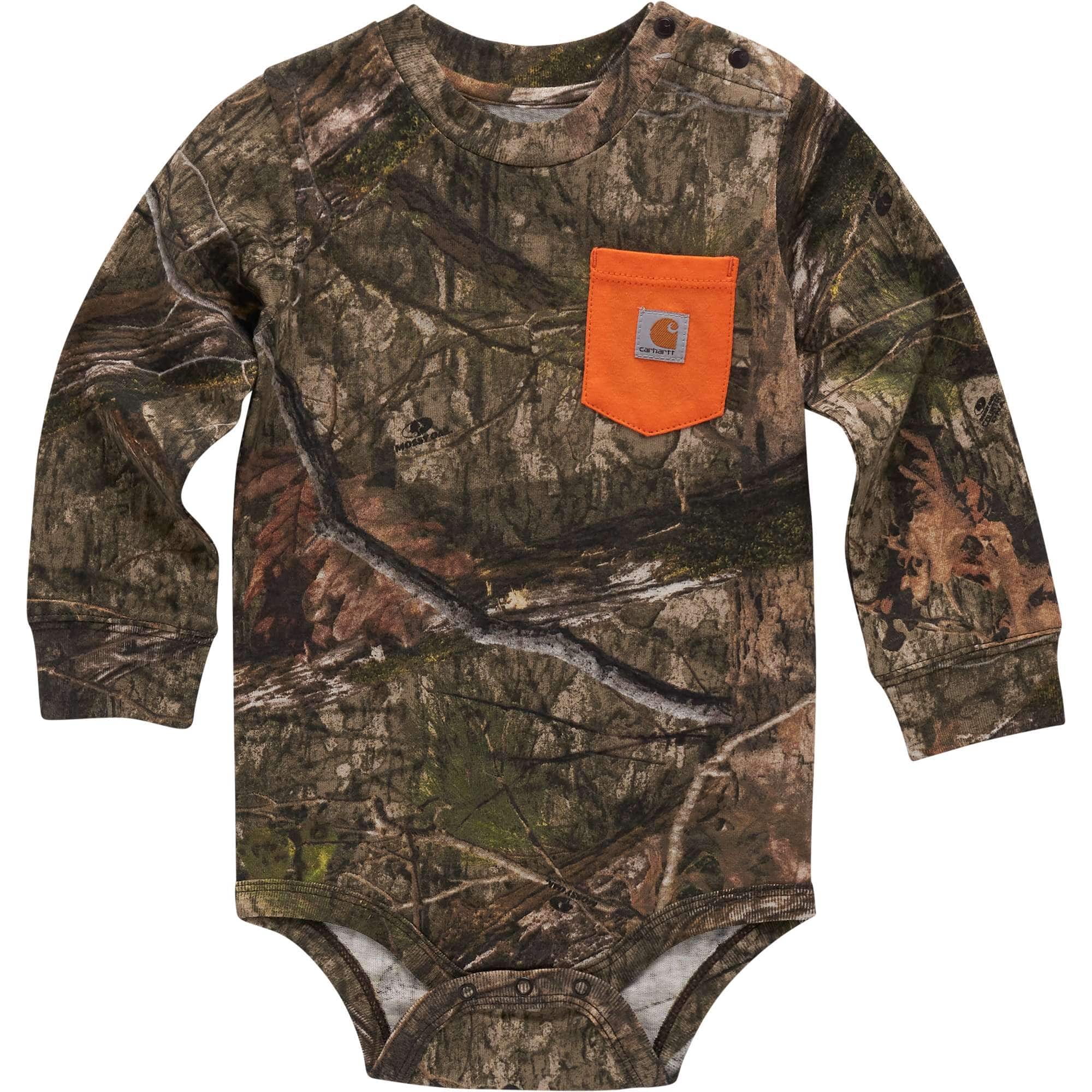 Additional thumbnail 1 of Boys' Long Sleeve Mossy Oak® Camo Pocket Bodysuit (Baby)
