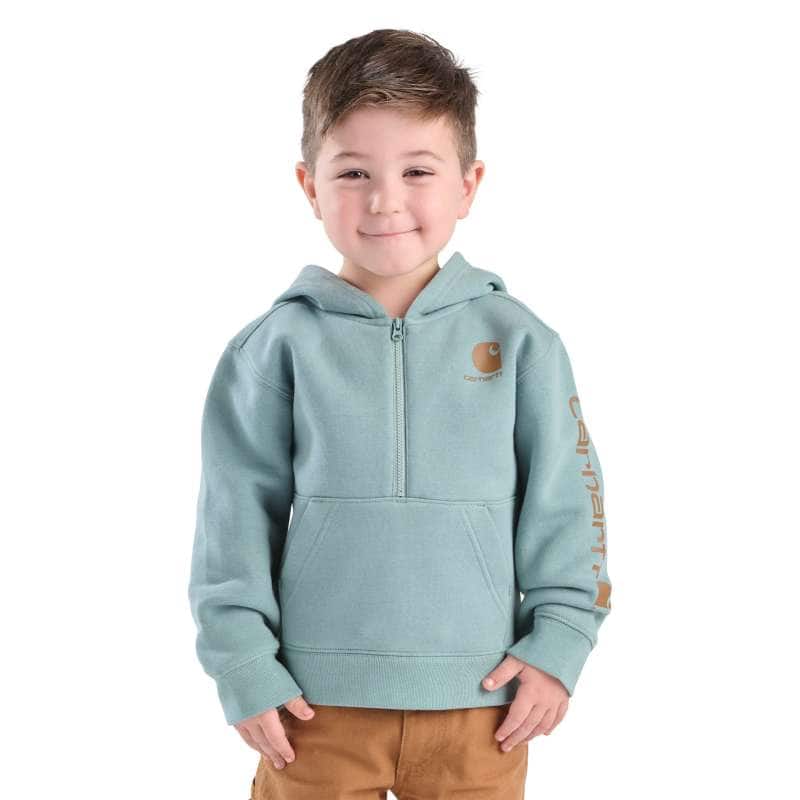 Girls' Long-Sleeve Fleece Hooded Half-Zip Sweatshirt (Toddler/Child/Youth)