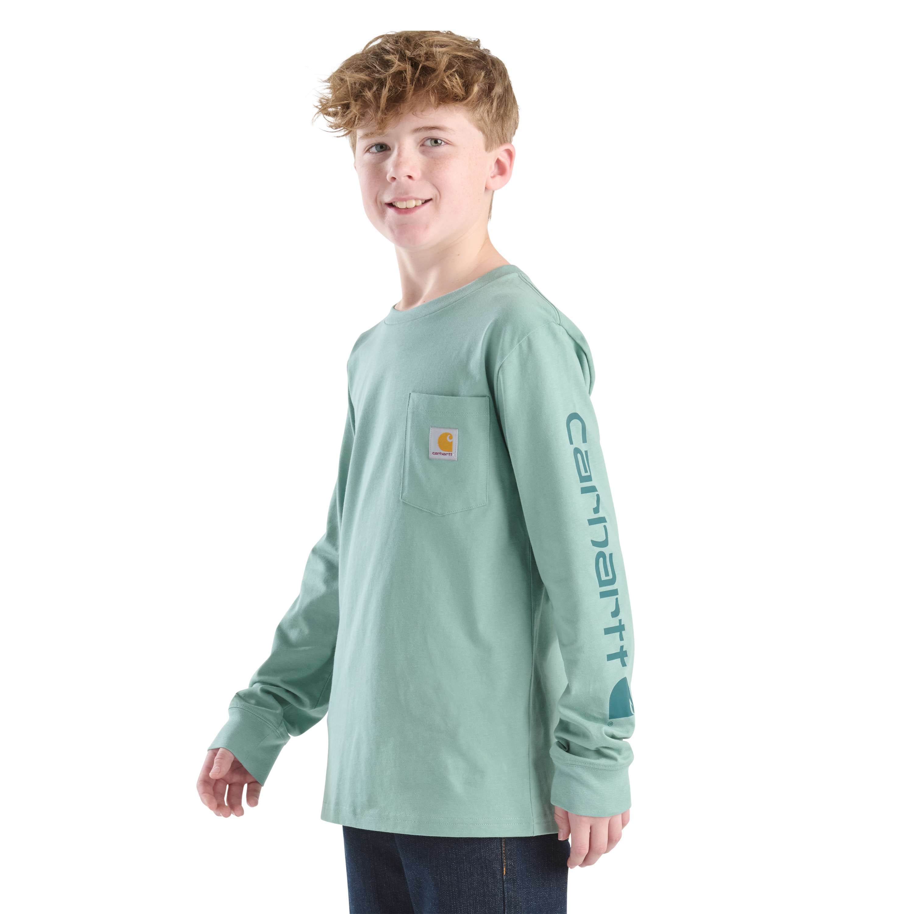 Additional thumbnail 1 of Boys' Long Sleeve Graphic Pocket T-Shirt (Toddler/Child/Youth)