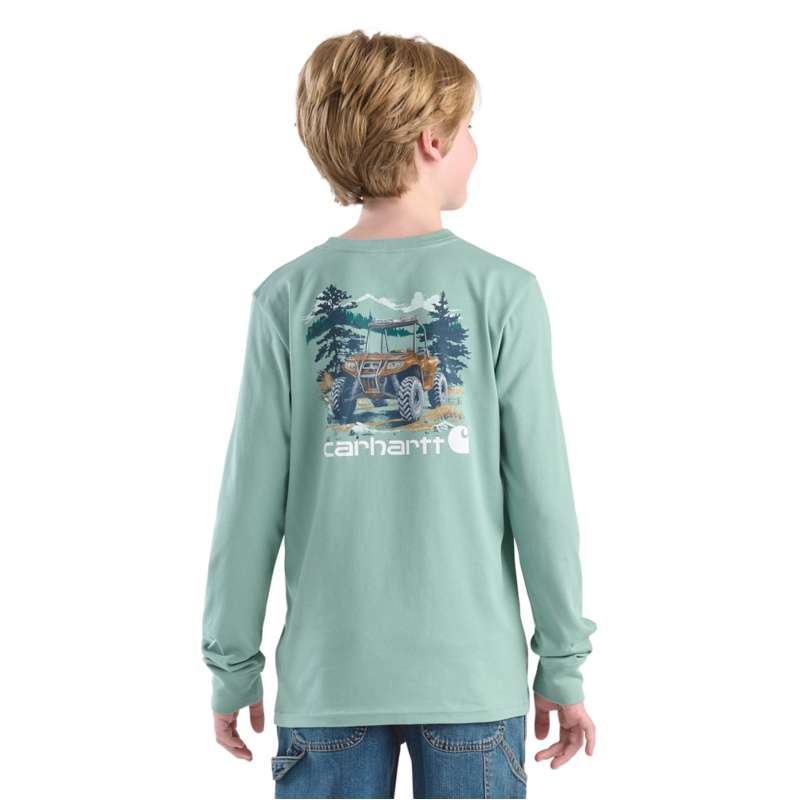 Carhartt  Patina Boys' Long Sleeve Vehicle Pocket T-Shirt (Child/Youth)