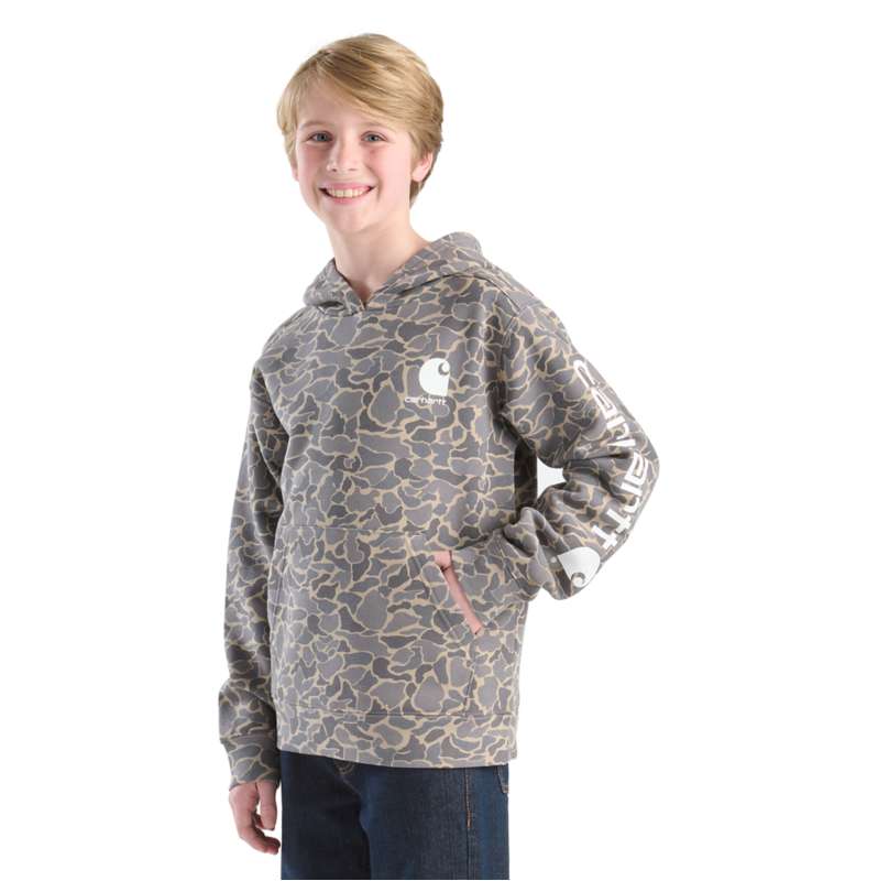Carhartt  COLOR_GYD Boys' Long Sleeve Camo Graphic Sweatshirt (Child/Youth)
