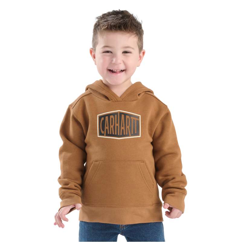 Carhartt  Carhartt Brown Boys' Long Sleeve Graphic Sweatshirt (Toddler/Child/Youth)