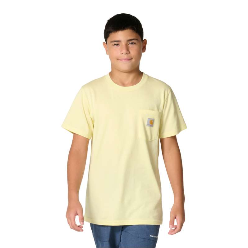 Carhartt  Coastal Beige Boys' Short Sleeve Pocket T-Shirt (Child/Toddler/Youth)