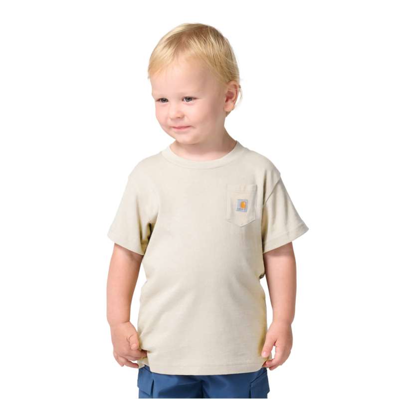 Carhartt  Chalk Boys' Short Sleeve Pocket T-Shirt (Child/Toddler/Youth)