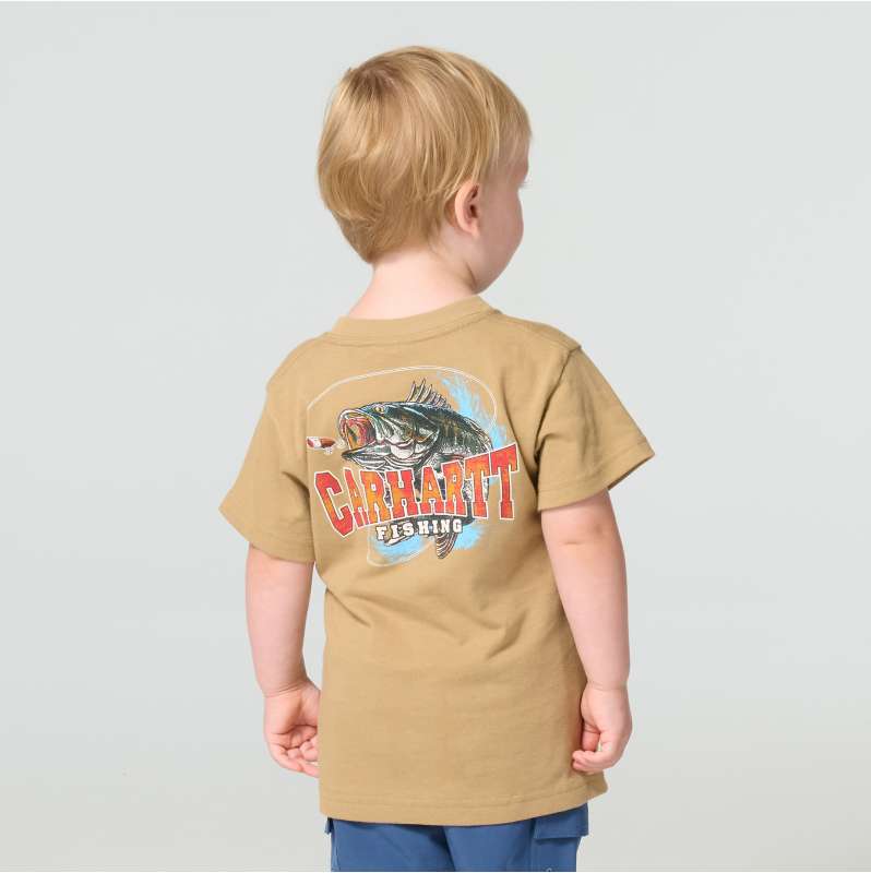 Carhartt  Sandstone Boys' Short Sleeve Fish Tee (Child/Toddler/Youth)