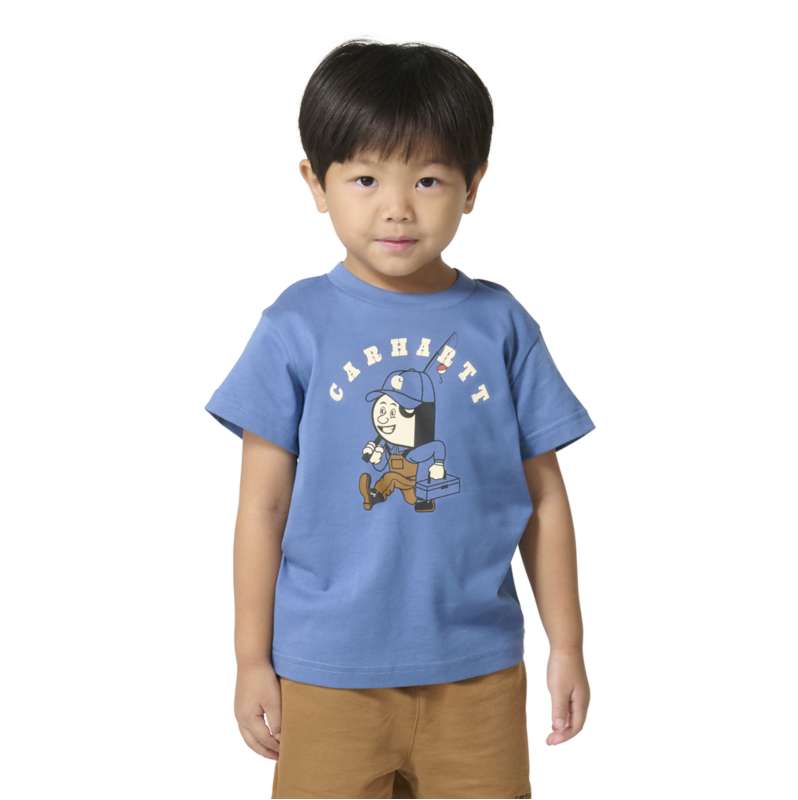 Carhartt  Marlin Heather Boys' Short Sleeve Logo Tee (Child/Toddler/Youth)