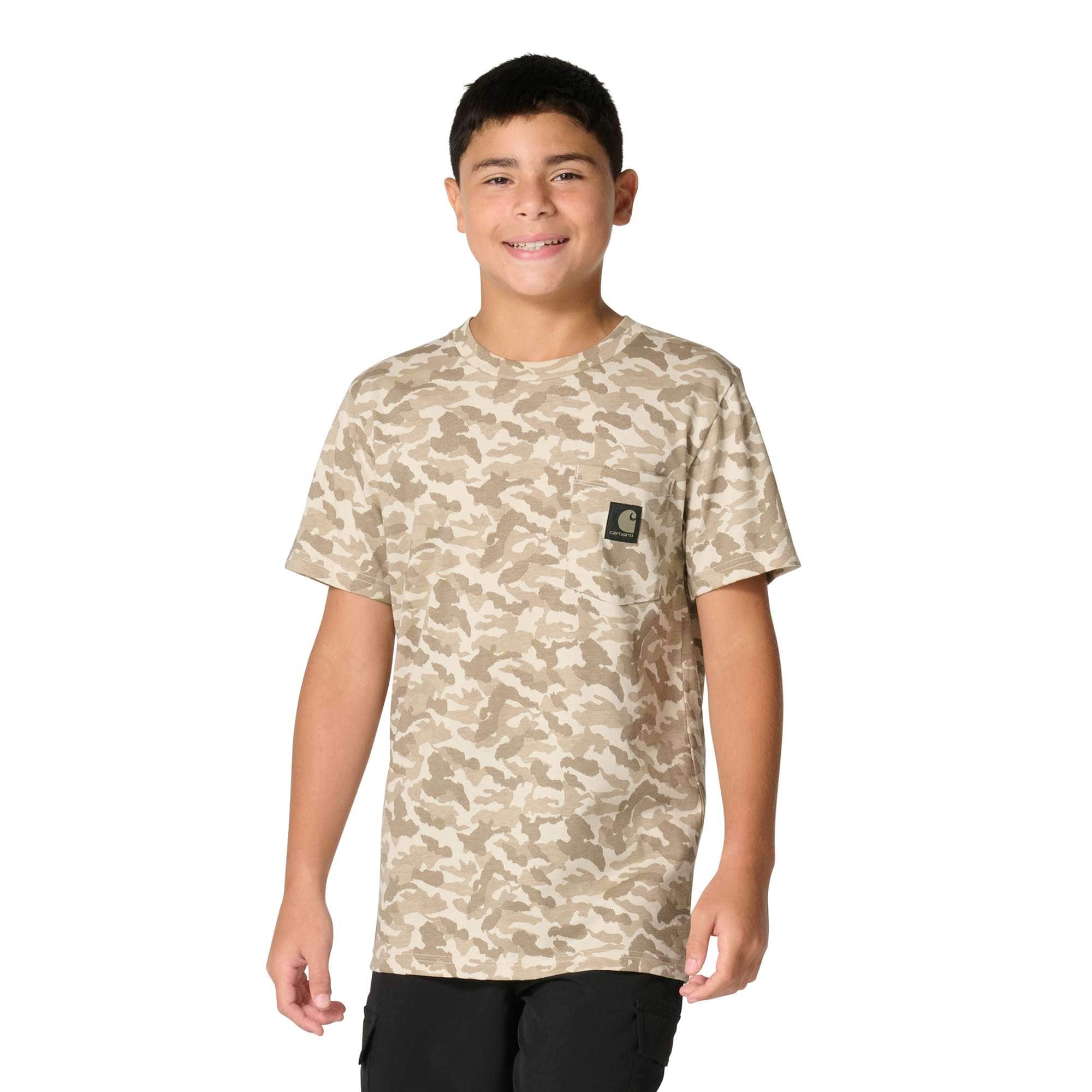 Carhartt Boys' Short Sleeve Camo Pocket Tee (Child/Toddler/Youth)