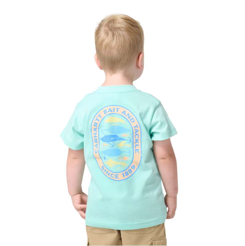 Carhartt  Pastel Turquoise Boys' Short Sleeve Fishing Lures Tee (Child/Toddler/Youth)