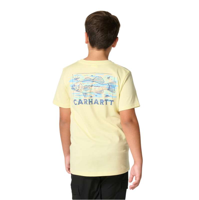 Carhartt  Coastal Beige Boys' Short Sleeve Fish Tee (Child/Toddler/Youth)