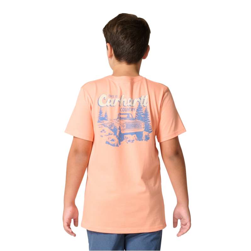 Carhartt  Fresh Salmon Boys' Short Sleeve Country Tee (Child/Youth)