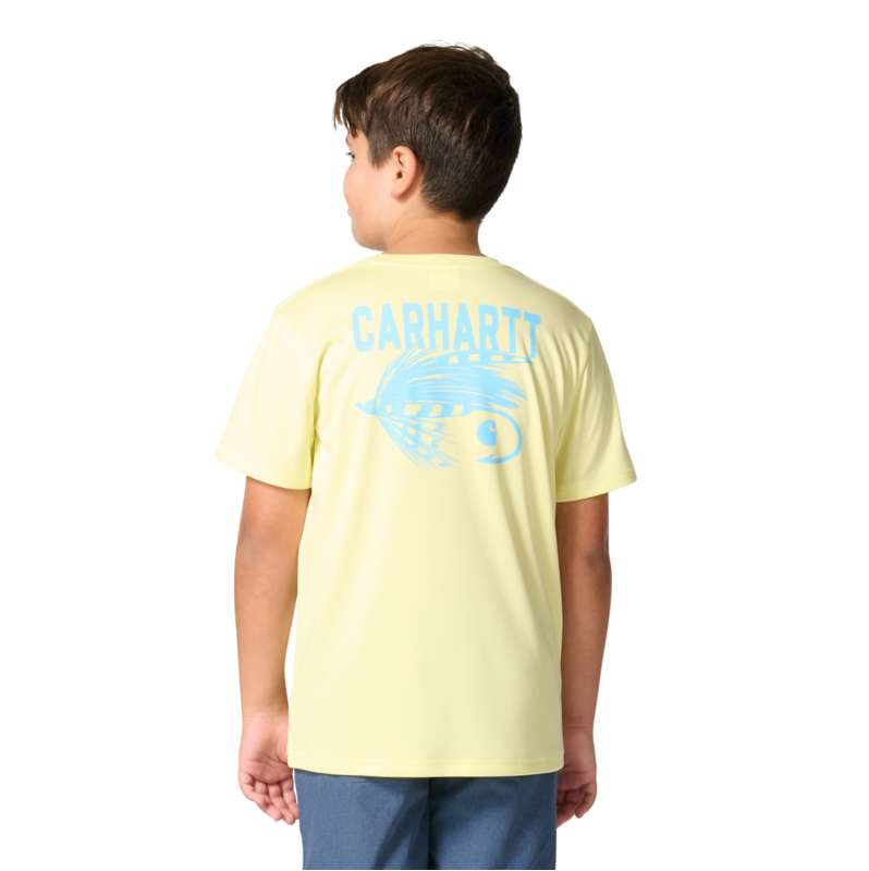 Carhartt  Citrus Heather Boys' Short Sleeve Force Sun Defender™ Heather T-Shirt (Child/Toddler)