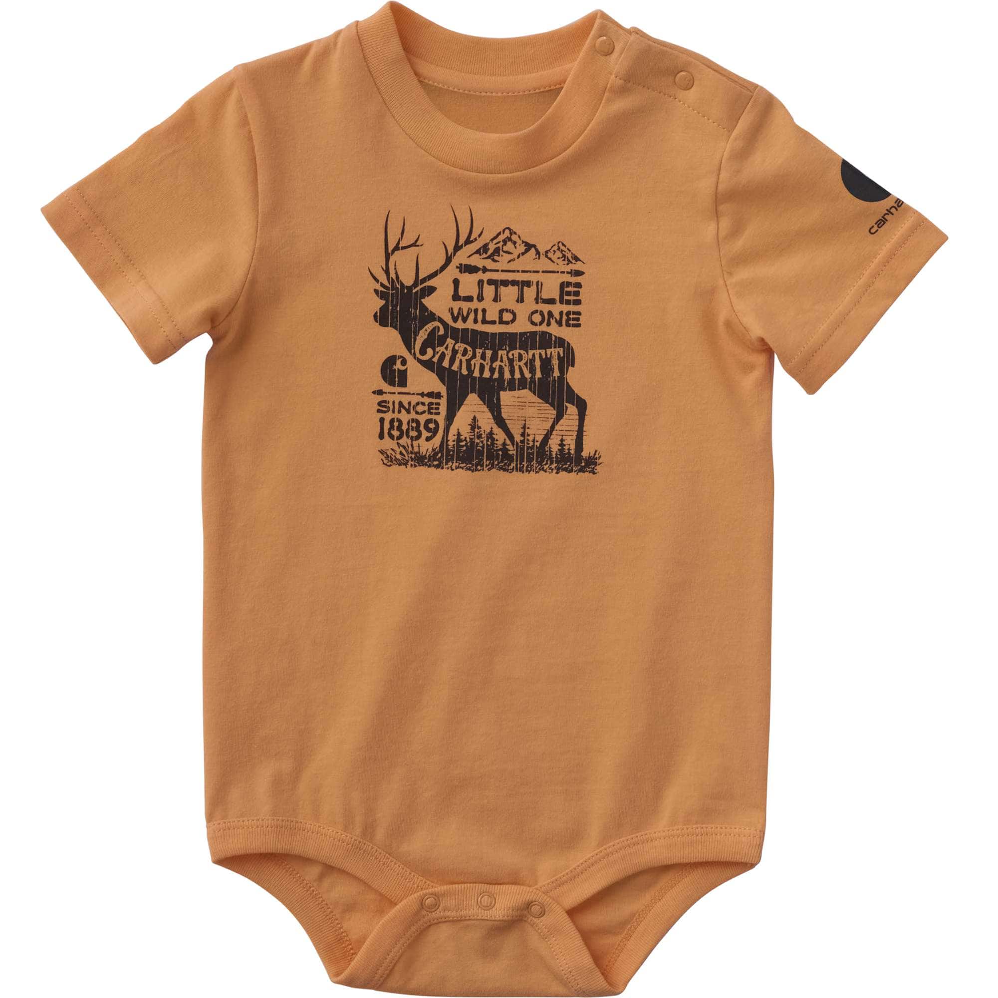 Carhartt Boys' Short Sleeve Deer Bodysuit (Baby)