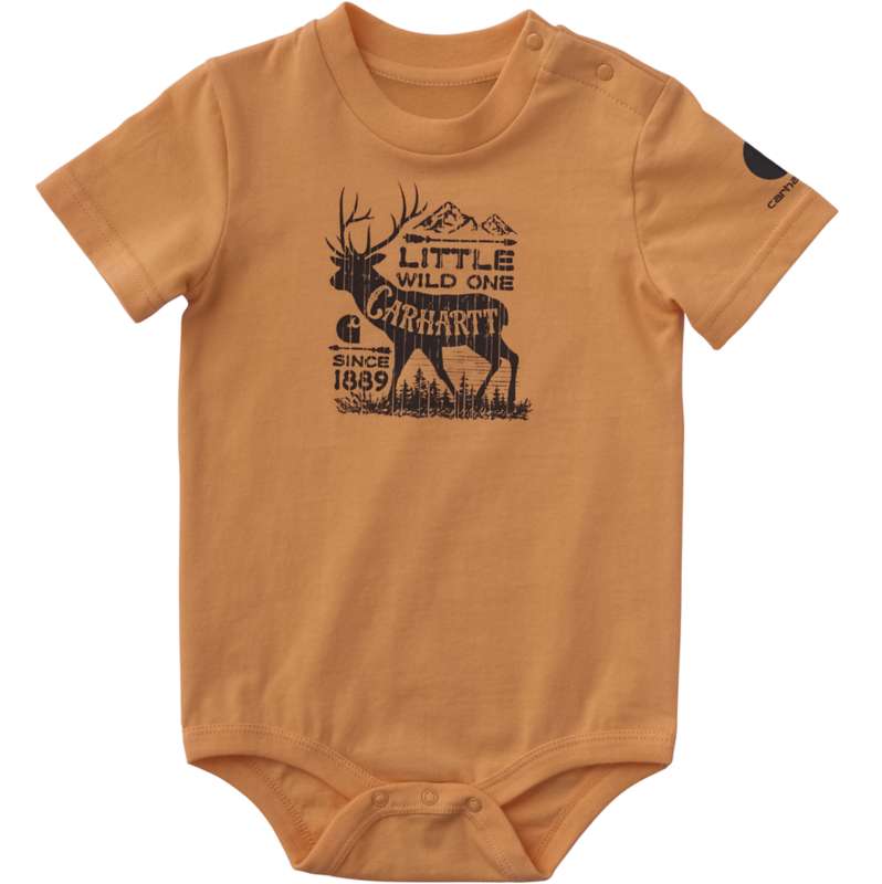 Carhartt  Marmalade Boys' Short Sleeve Deer Bodysuit (Baby)