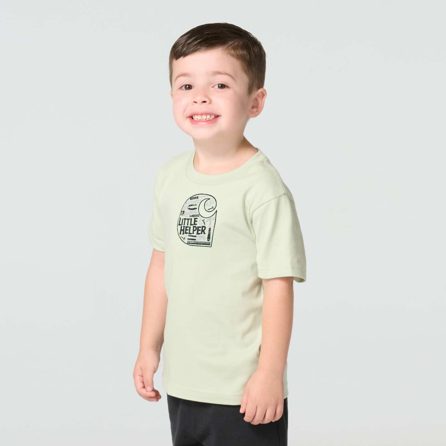 Футболка Carhartt Short Sleeve Little Helper для мальчиков, цвет: Tender Greens — фото 3