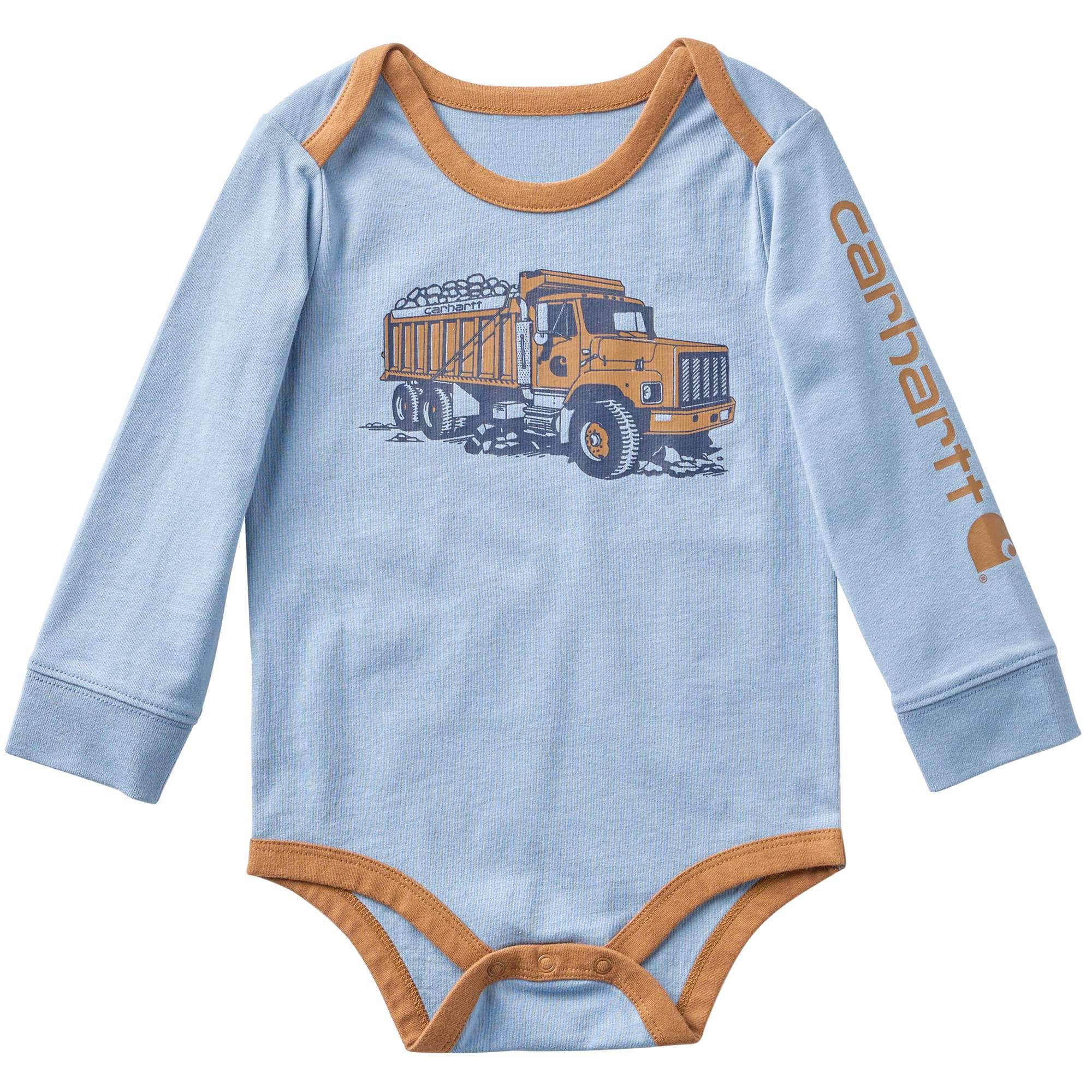 Carhartt Boys' Long Sleeve Dump Truck Bodysuit (Baby)
