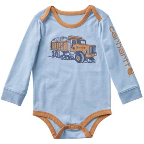 Carhartt Boys' Long Sleeve Dump Truck Bodysuit (Baby)
