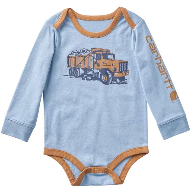 Carhartt  Iron Boys' Long Sleeve Dump Truck Bodysuit (Baby)