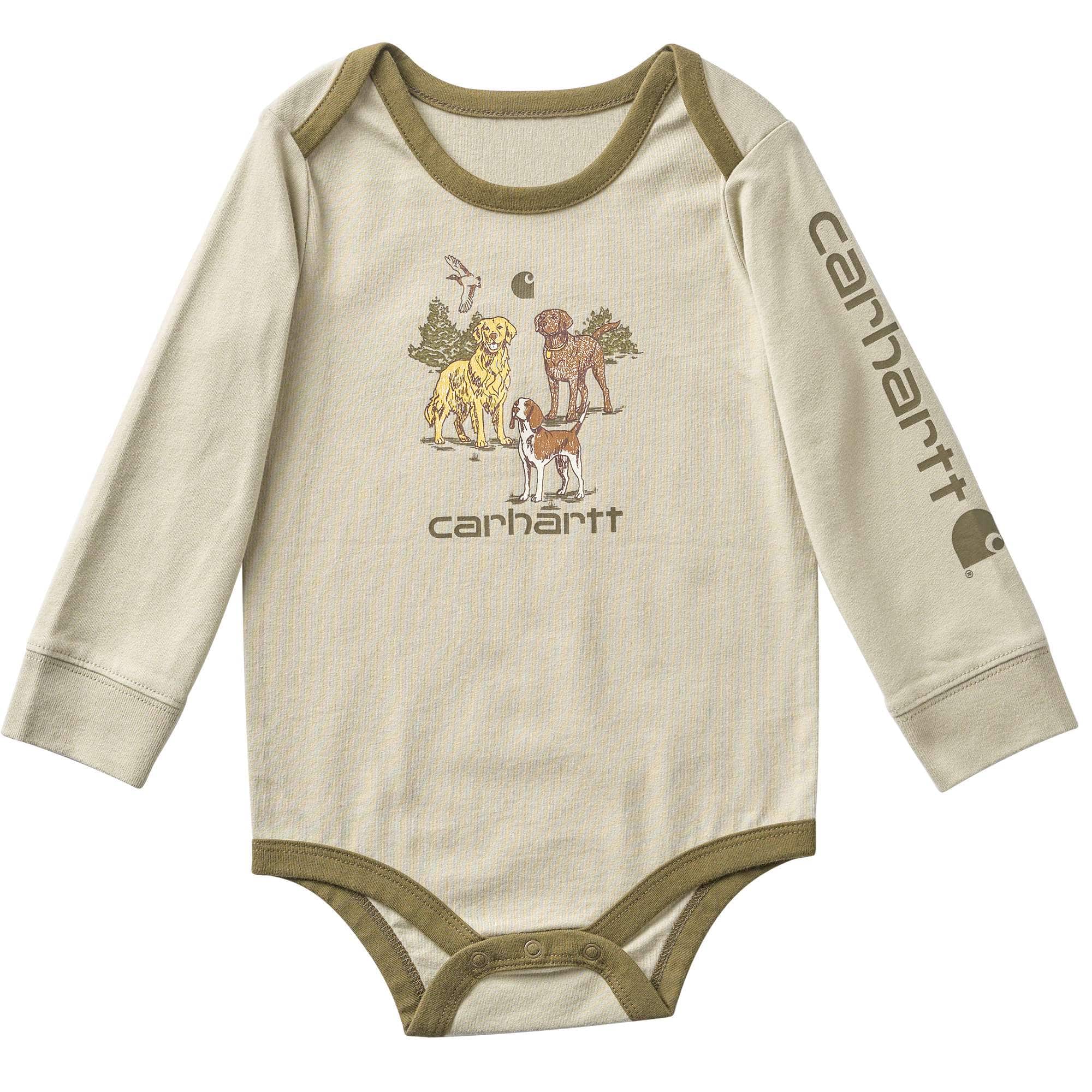 Carhartt Boys' Long Sleeve Dog Bodysuit (Baby)