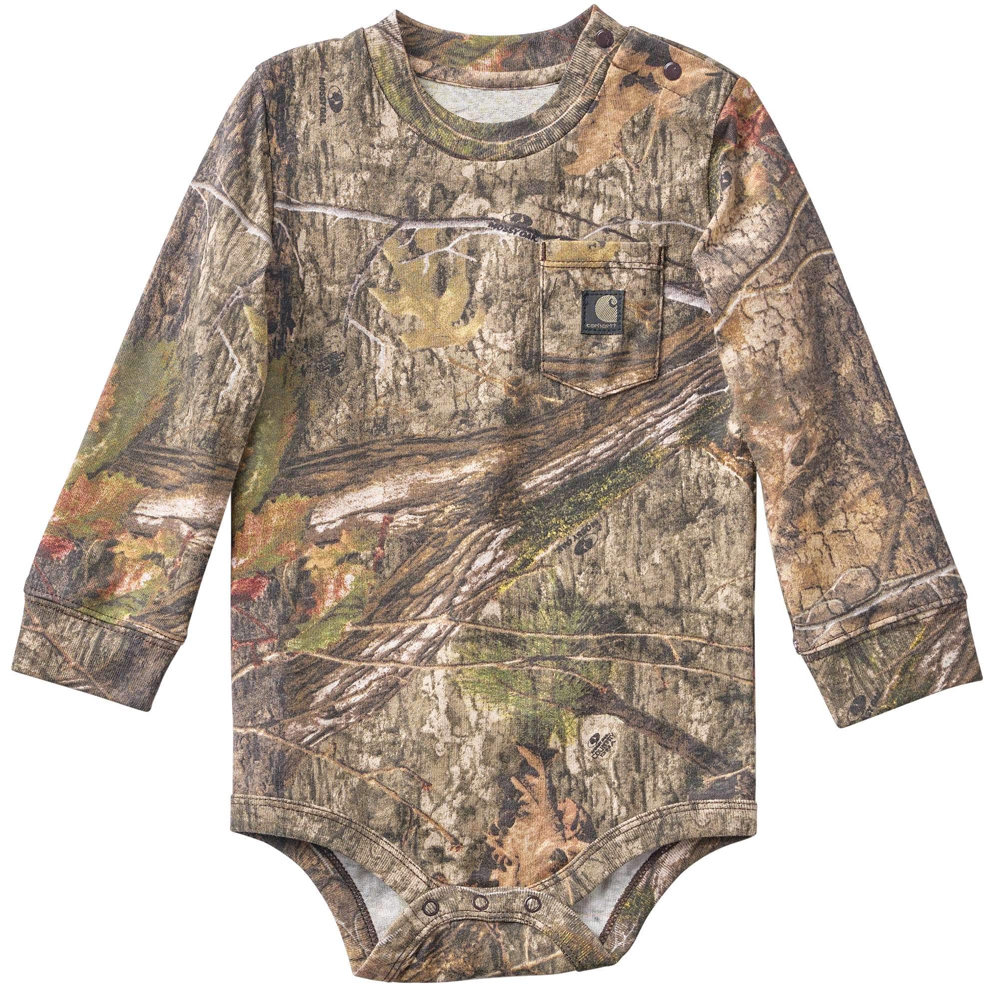 Carhartt Boys' Long Sleeve Camo Pocket Bodysuit (Baby)