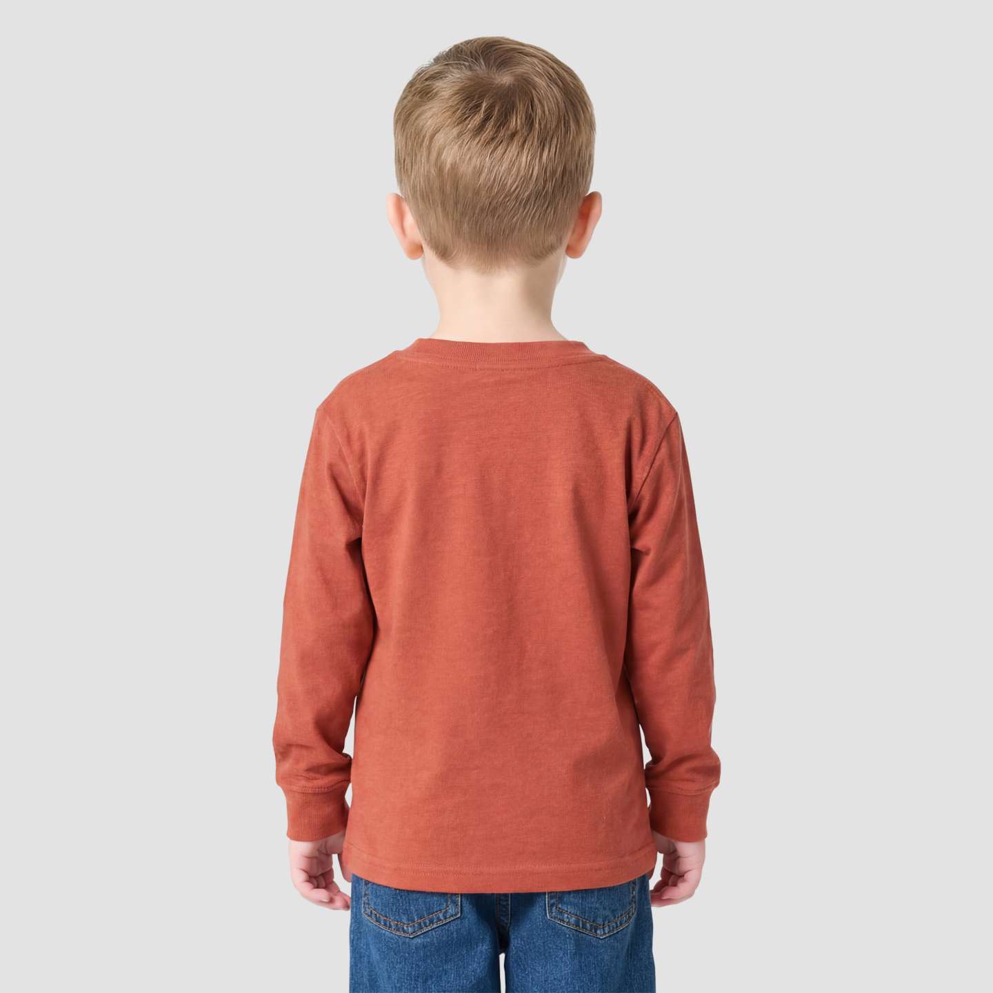 Рубашка Carhartt Long Sleeve Dog для мальчиков, цвет: Красный меланжевый — фото 2