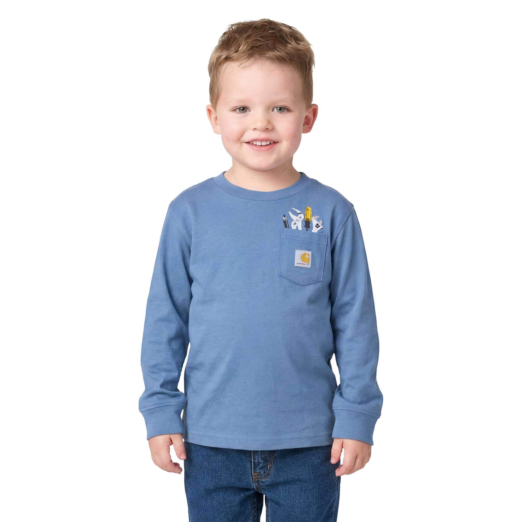 Carhartt Boys' Long Sleeve Tool Pocket T-Shirt (Toddler/Child)