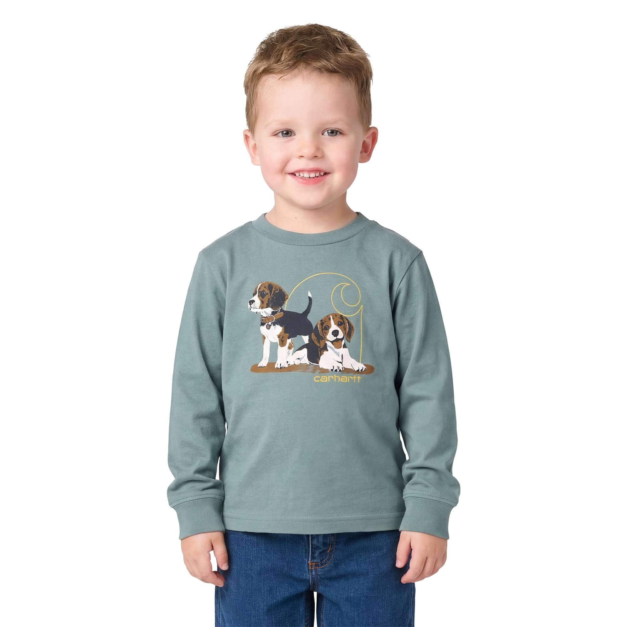 Carhartt Boys' Long Sleeve Puppy T-Shirt (Toddler)