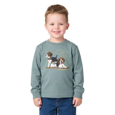 Детские футболки Carhartt Boys' Long Sleeve Puppy T-Shirt (Toddler)