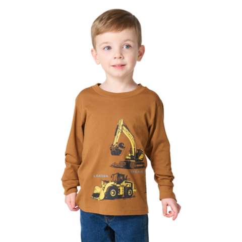 Детские футболки Carhartt Boys' Long Sleeve Construction Vehicle T-Shirt (Toddler/Child)