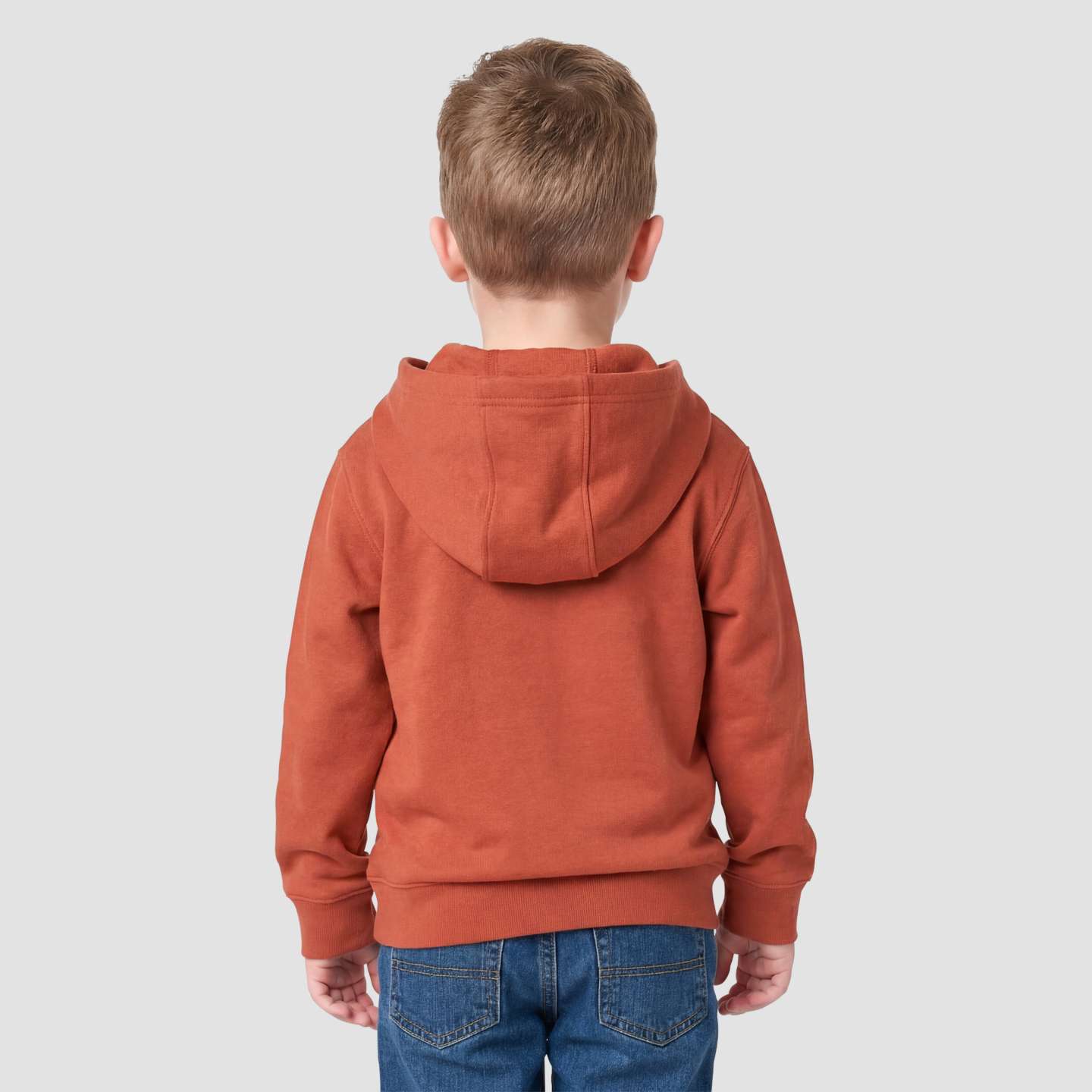 Свитшот Carhartt Long Sleeve Half-Zip Hooded Logo Sweatshirt для мальчиков-малышей, цвет: Красный — фото 2