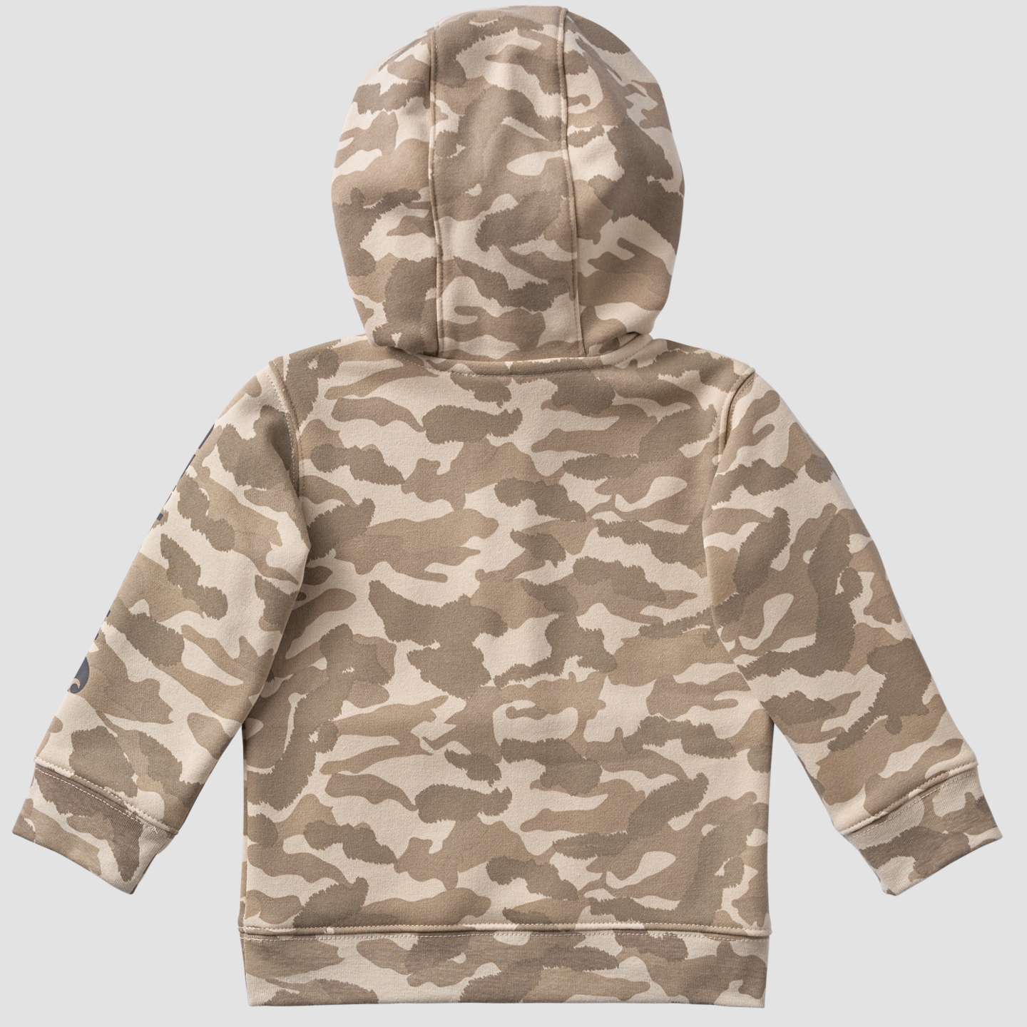 Худи Carhartt Long Sleeve Half-Zip Camo Logo Hooded Sweatshirt для мальчиков-малышей, цвет: Бежевый — фото 6