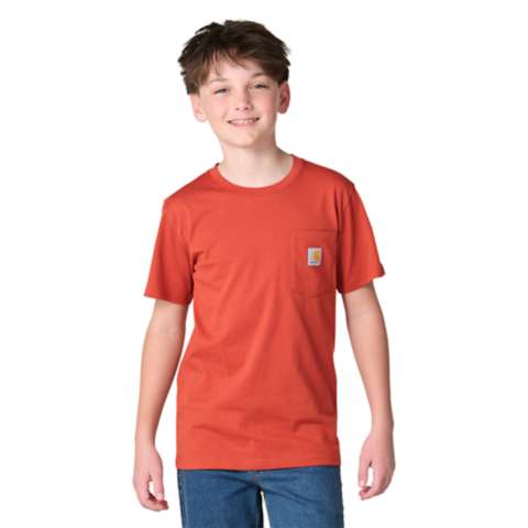 Детские футболки Carhartt Boys' Short Sleeve Pocket T-Shirt (Toddler/Child/Youth)
