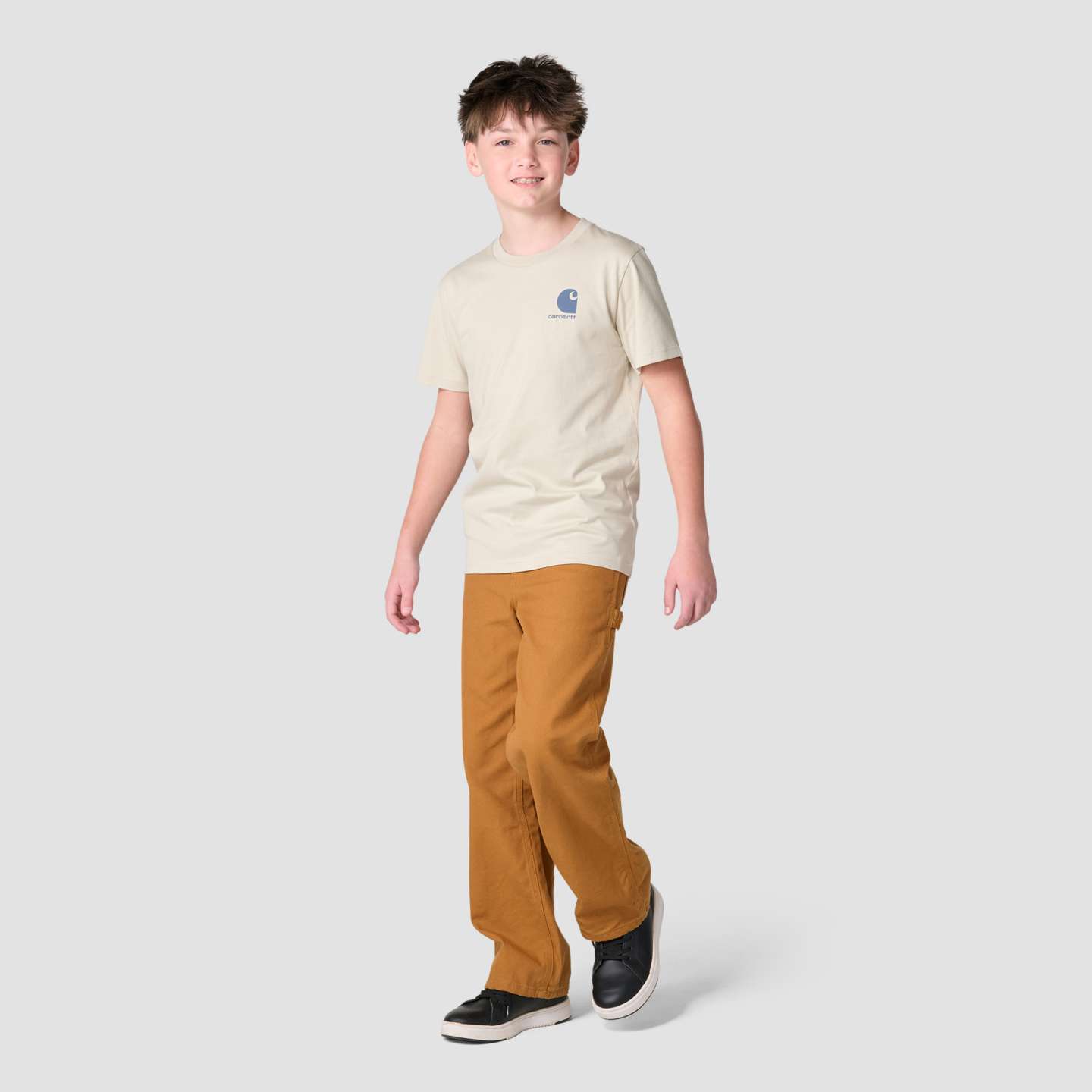 Футболка Carhartt Short Sleeve Fishing для мальчиков, цвет: Бежевый — фото 3