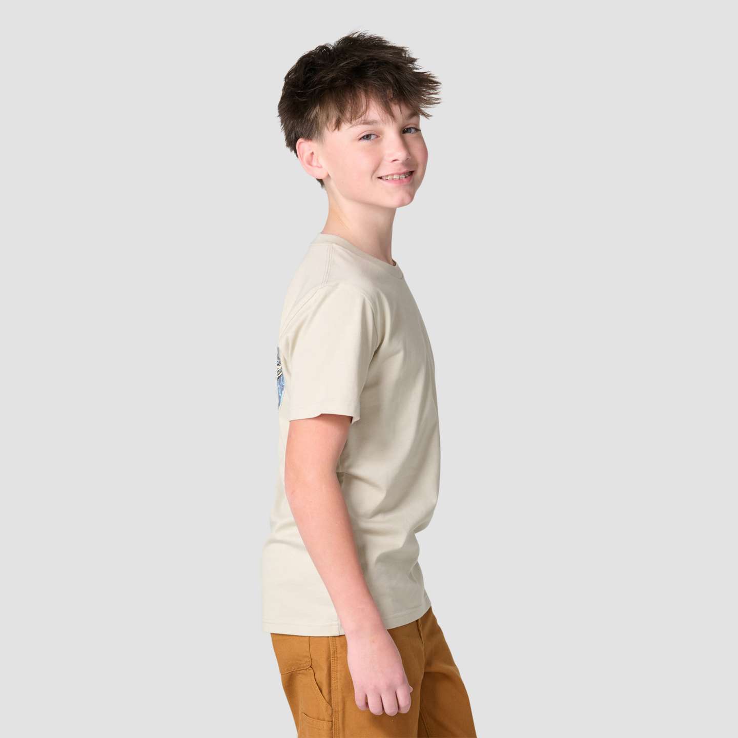 Футболка Carhartt Short Sleeve Fishing для мальчиков, цвет: Бежевый — фото 4