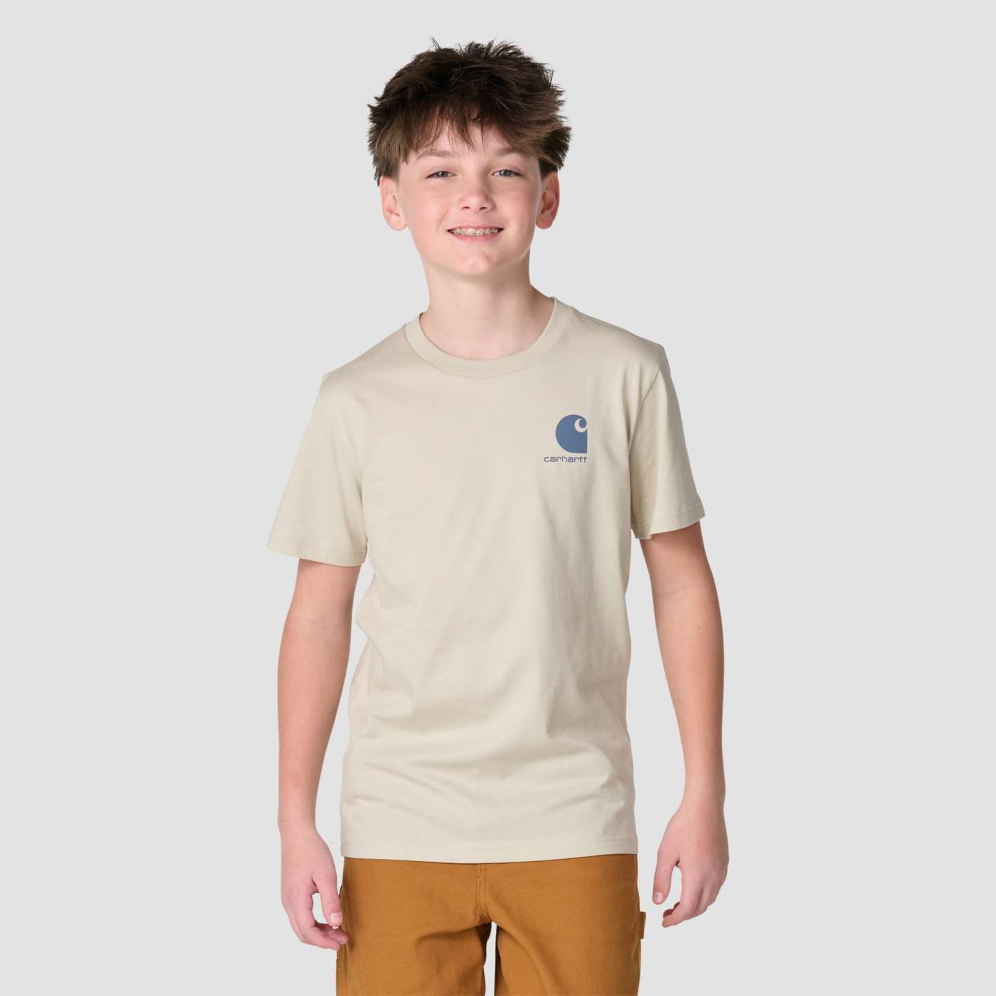Футболка Carhartt Short Sleeve Fishing для мальчиков, цвет: Бежевый — фото 2