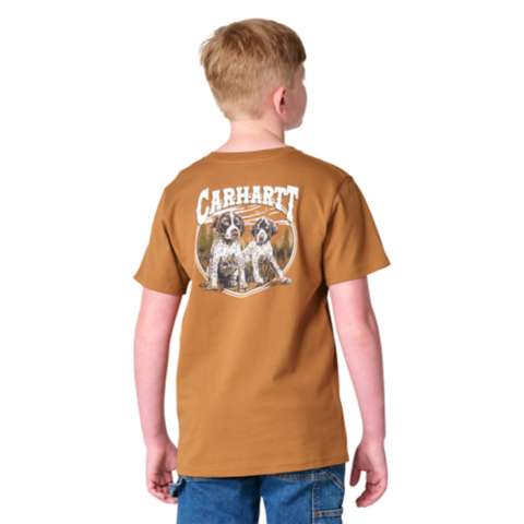 Детские футболки Carhartt Boys' Short Sleeve Dog C Pocket T-Shirt (Child/Youth)