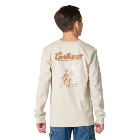 Детские футболки Carhartt Boys' Long Sleeve Western Pocket T-Shirt (Toddler/Child/Youth)