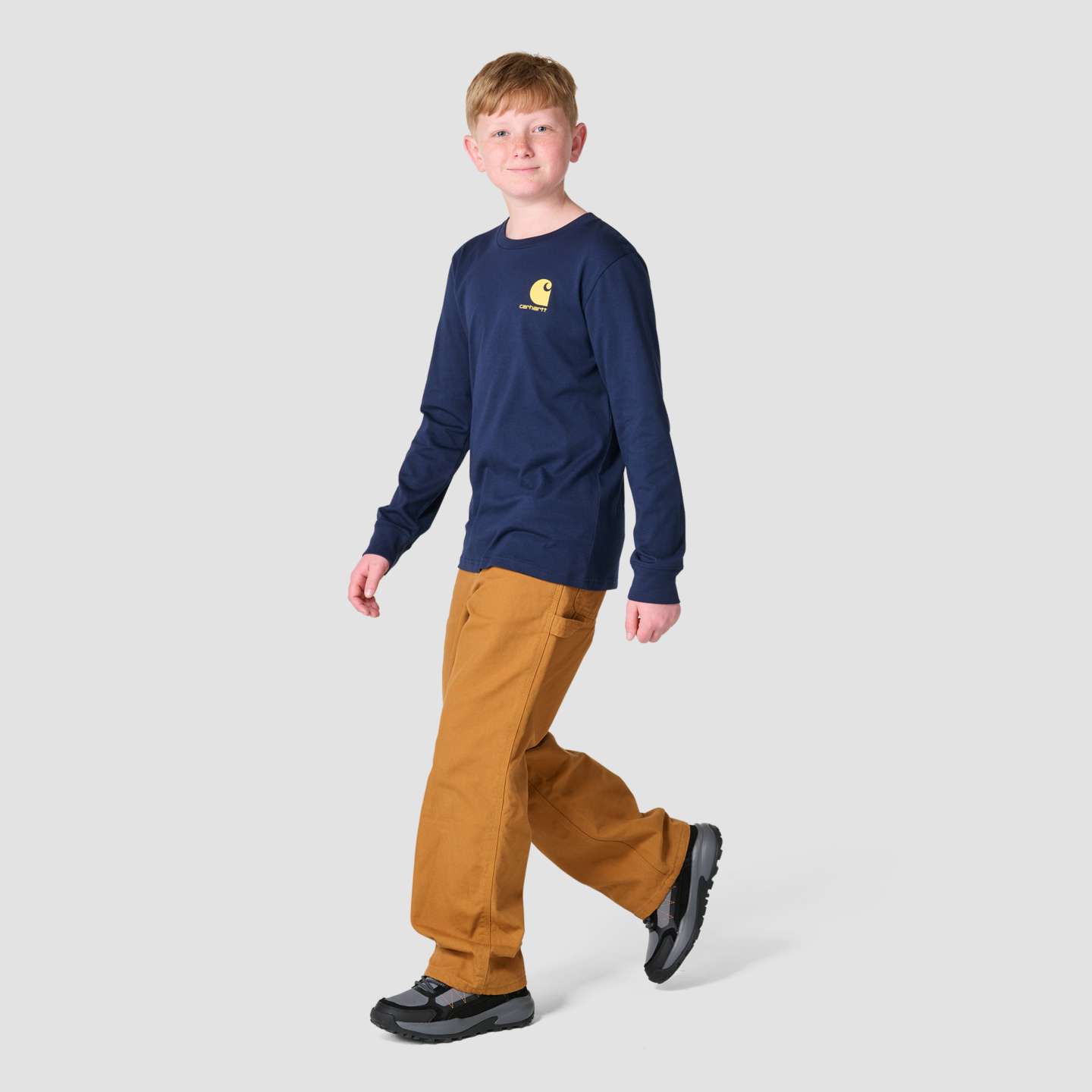 Футболка Carhartt Long Sleeve Fish для мальчиков, цвет: Тёмно-синий — фото 5