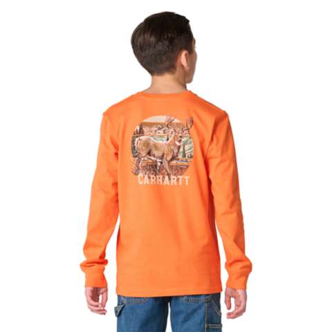 Детские футболки Carhartt Boys' Long Sleeve Deer T-Shirt (Child/Youth)