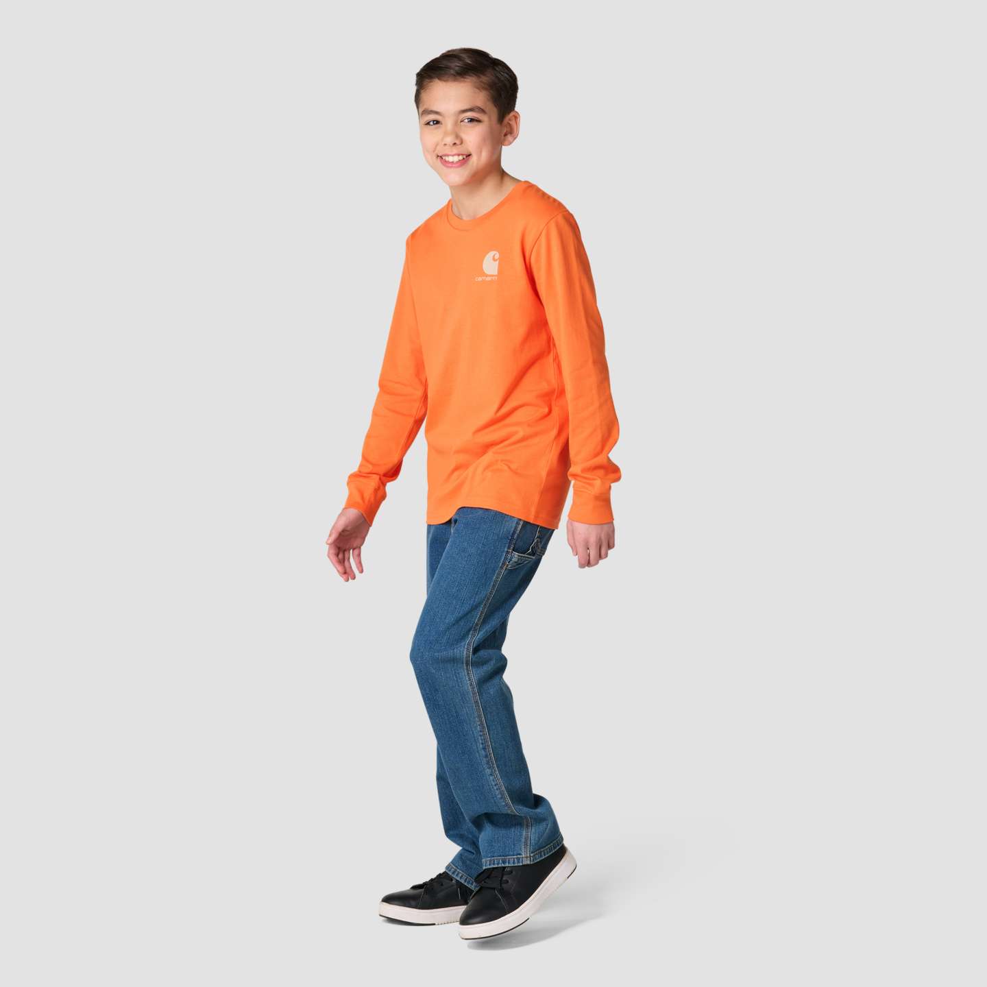 Футболка Carhartt Long Sleeve Deer для мальчиков, цвет: Красный — фото 3