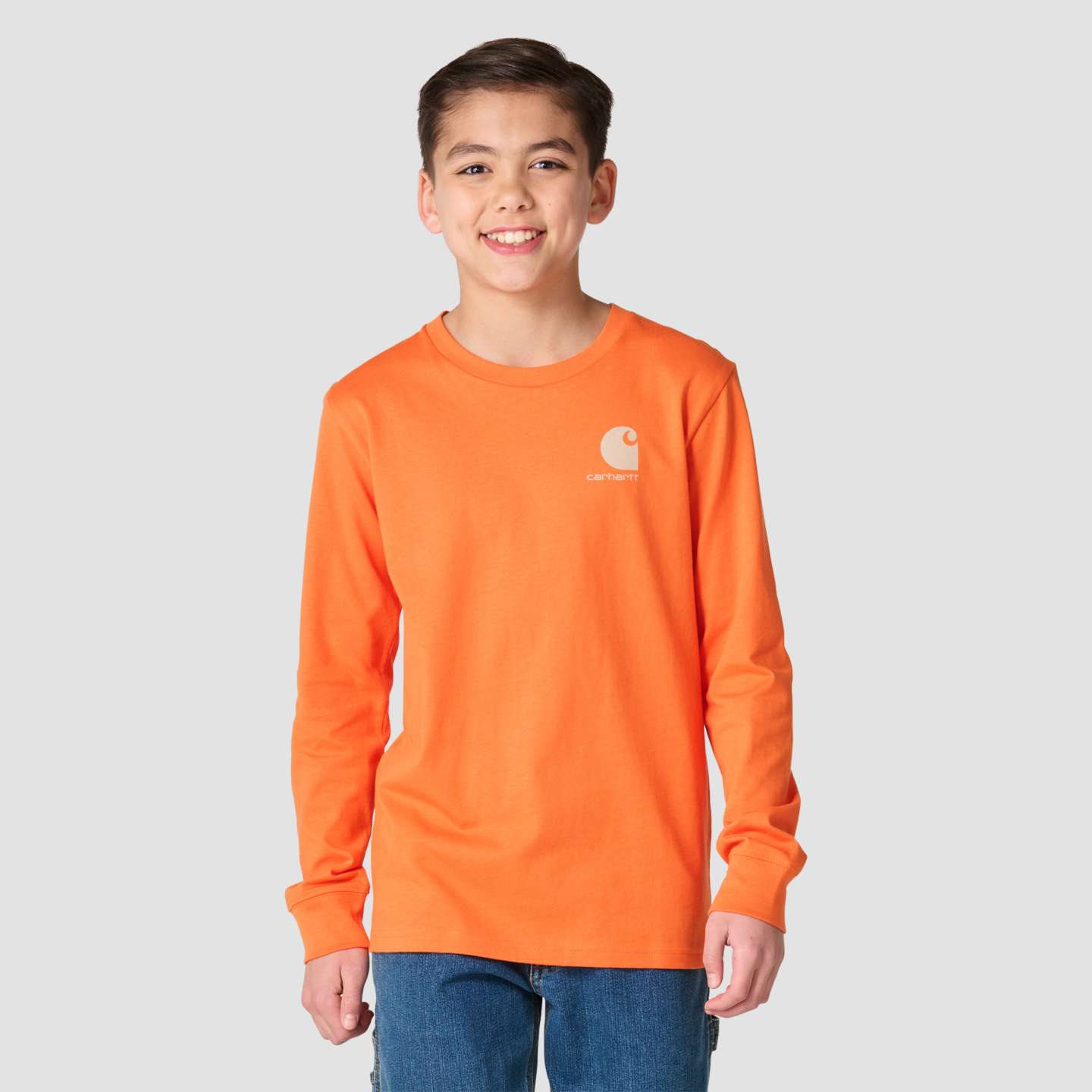 Футболка Carhartt Long Sleeve Deer для мальчиков, цвет: Красный — фото 2