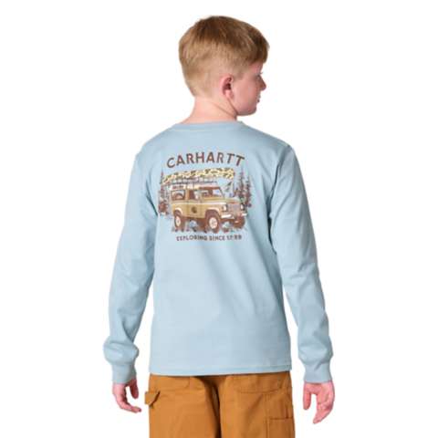 Детские футболки Carhartt Boys' Long Sleeve Explorer T-Shirt (Toddler/Child/Youth)