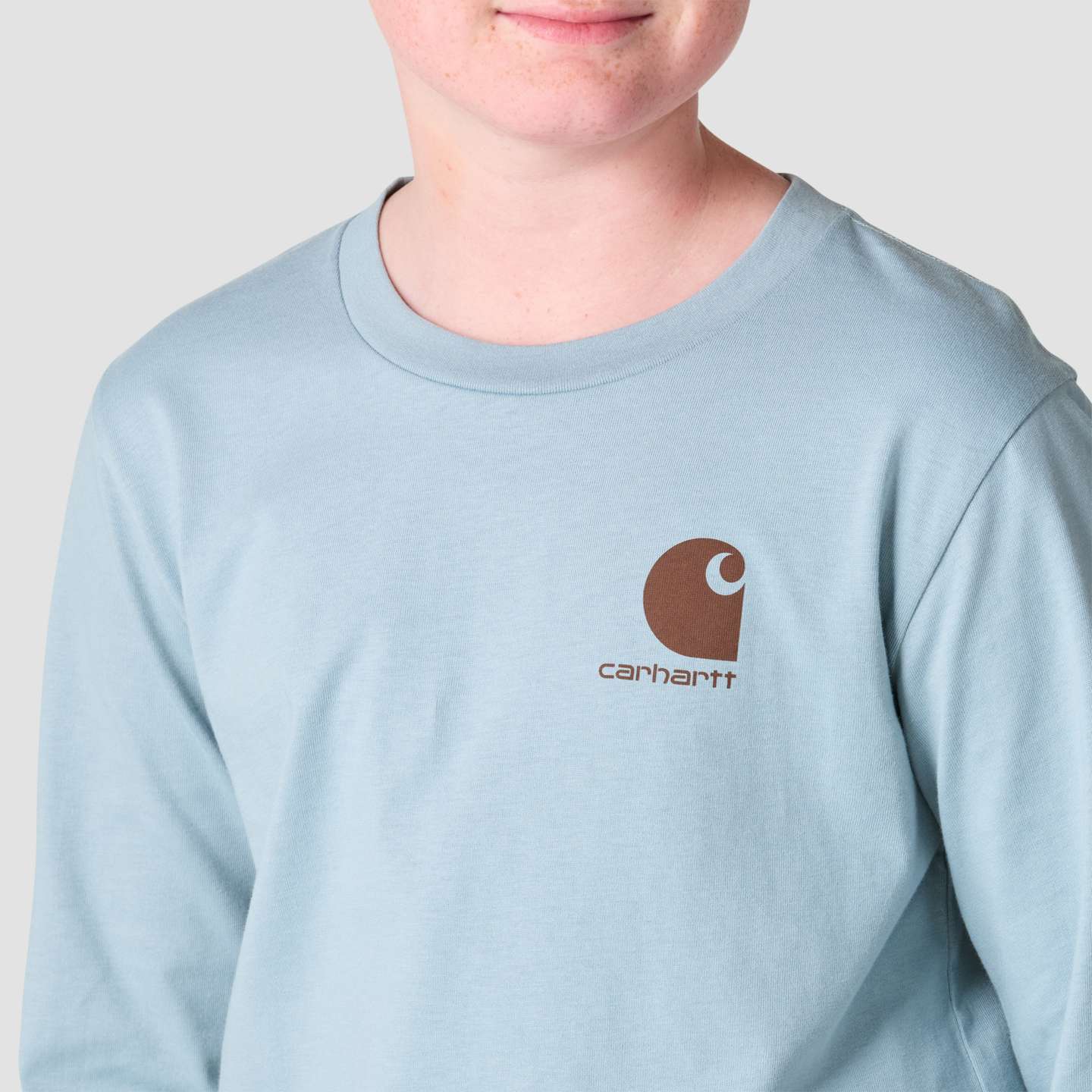 Футболка Carhartt Long Sleeve Explorer для мальчиков, цвет: Синий — фото 7