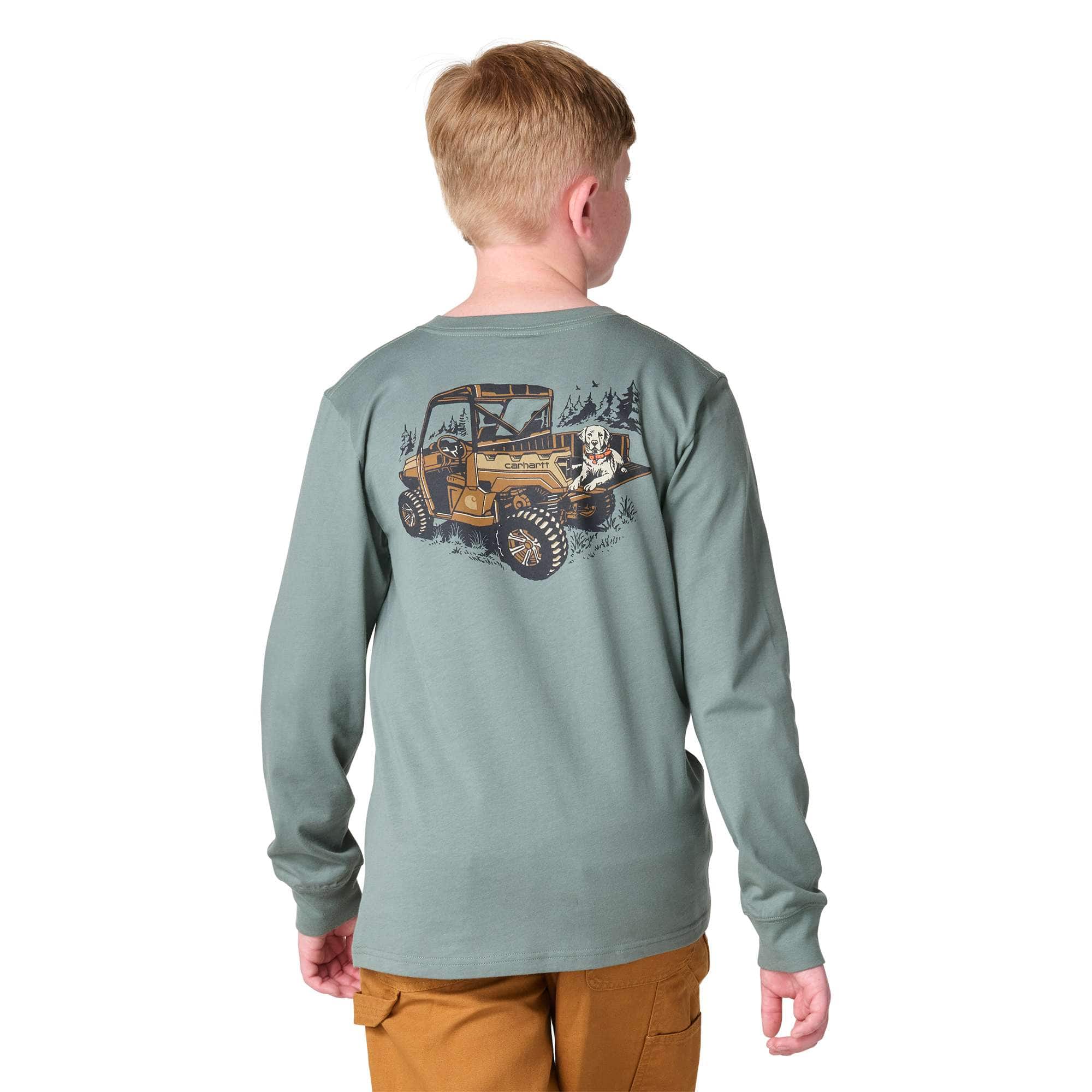 Carhartt Boys' Long Sleeve Utility Vehicle Pocket T-Shirt (Toddler/Child/Youth)