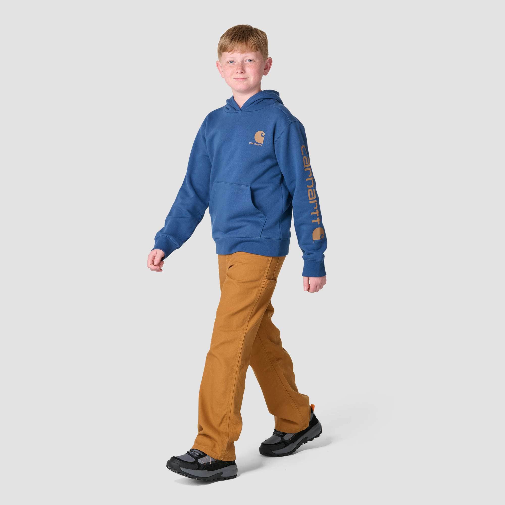 Additional thumbnail 1 of Boys' Long Sleeve Graphic Logo Sweatshirt (Child/Youth)