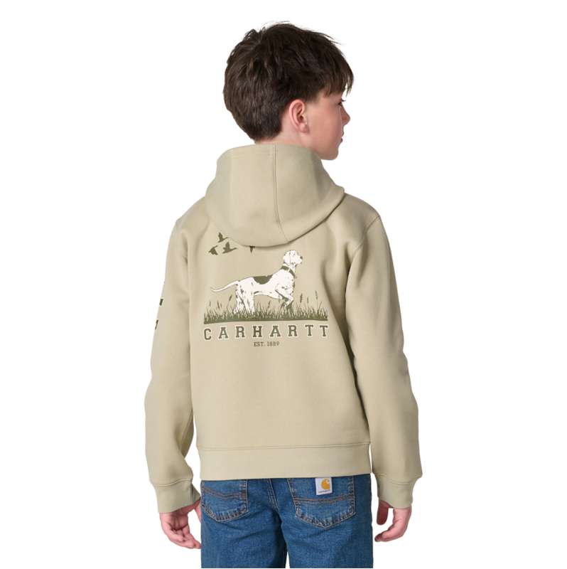 Carhartt  Sandstone Boys' Long Sleeve Dog Graphic Sweatshirt (Child/Youth)
