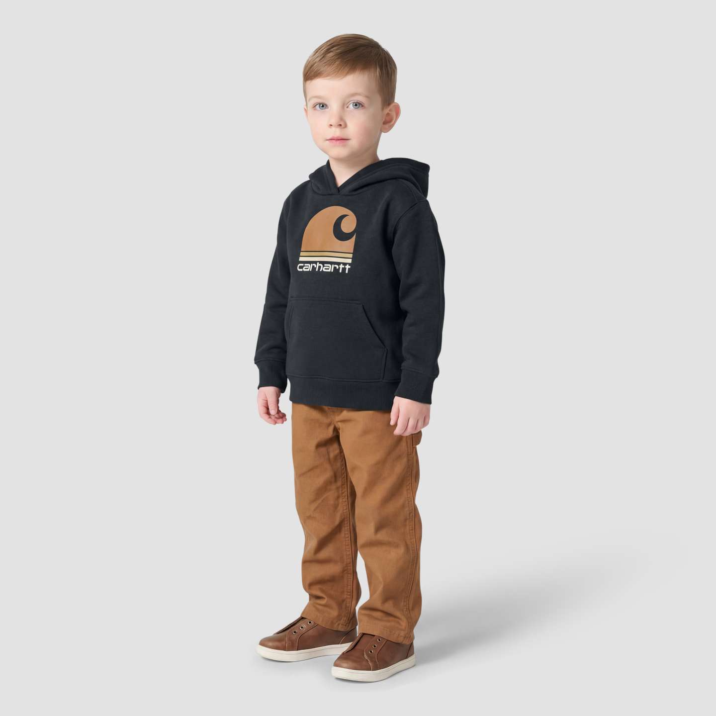 Свитшот Carhartt Long Sleeve Hooded Graphic Sweatshirt для мальчиков, цвет: Чёрный — фото 5