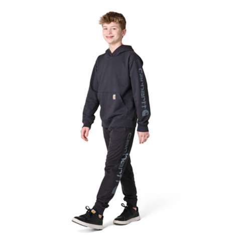 Детские худи Carhartt Boys' Long Sleeve Garment Dyed Hooded Sweatshirt (Child/Youth)