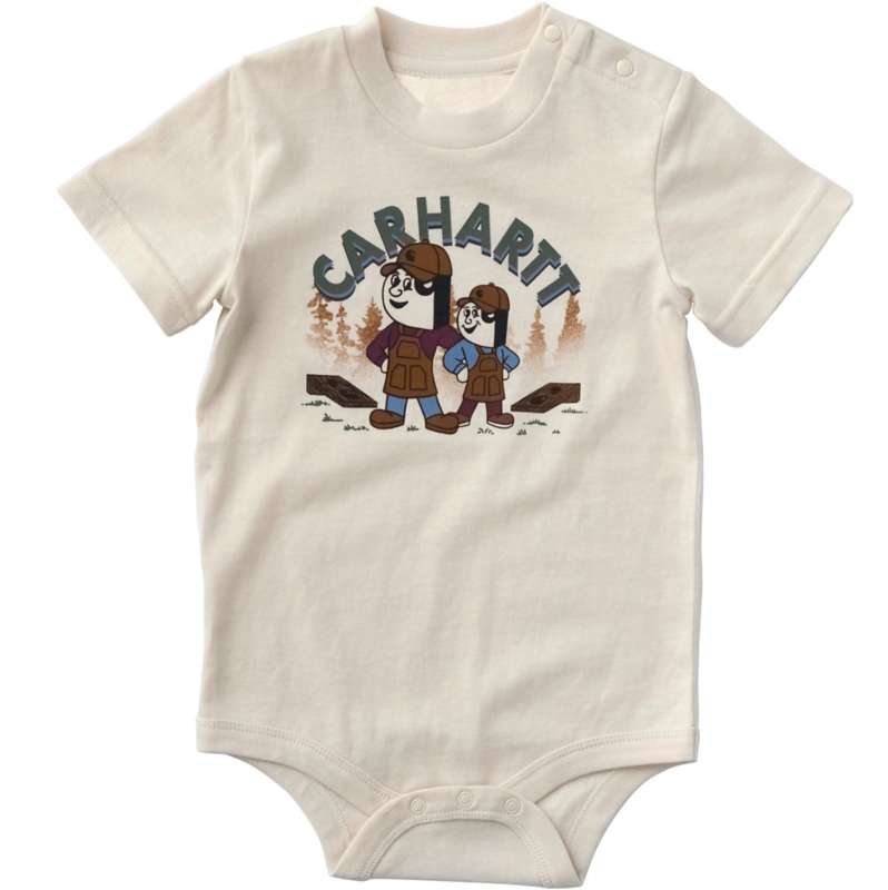 Carhartt  Chalk Boys' Short Sleeve Character Bodysuit (Baby)