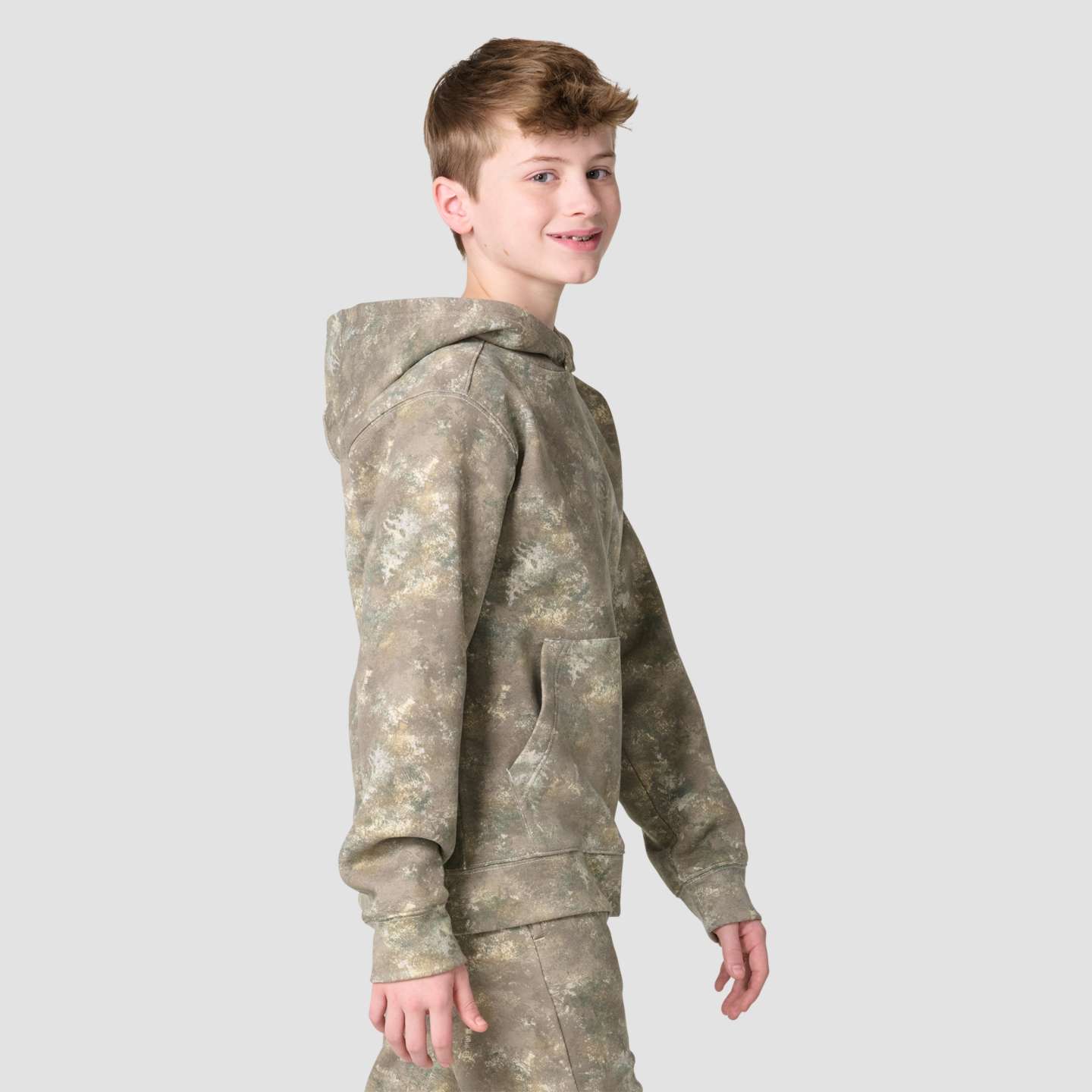 Свитшот Carhartt Long Sleeve Hooded Faded Camo Printed Sweatshirt для мальчиков, цвет: Камуфляжный — фото 4